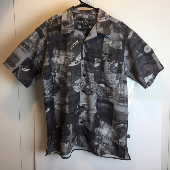 Hard Rock Cafe Other - Hard Rock Cafe Mens Graphic Button Down Shirt